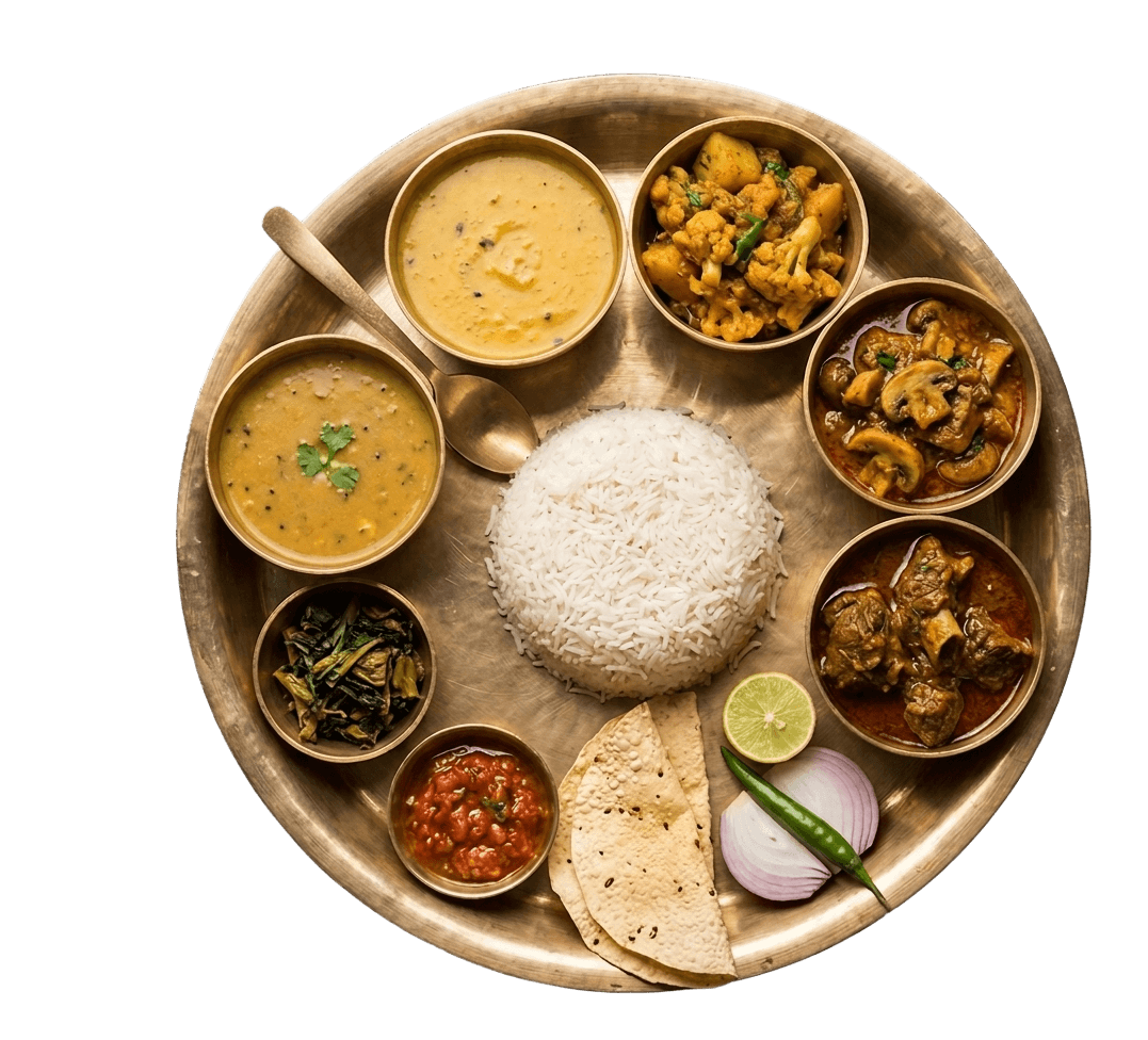 ネパール伝統のタカリセット